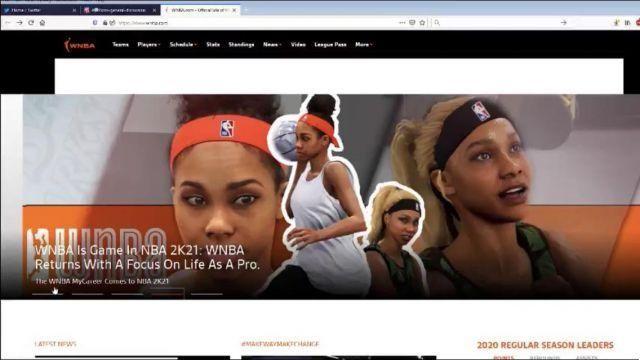 NBA 2K21: la WNBA y los jugadores en MyPlayer