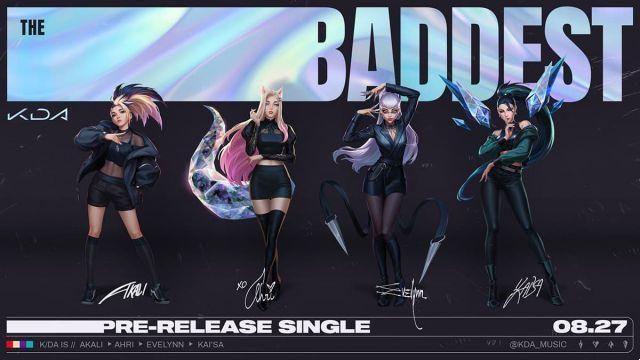 K/DA regresa con nuevo sencillo THE BADDEST